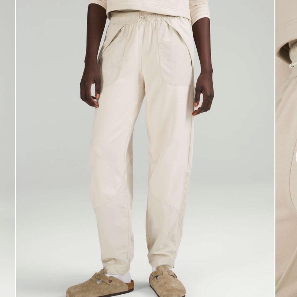 LULULEMON EFFORTLESS MID RISE PANT NATURAL IVORY